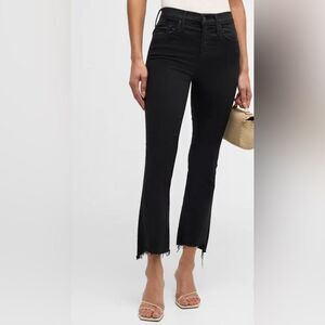 MOTHER The Insider Crop Step Fray washed black. Not Guilty 26